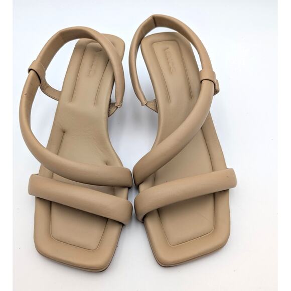 Vince Coline Slingback Padded Leather Sandals Women's Blonde Size US7M EU37 - Picture 3 of 12